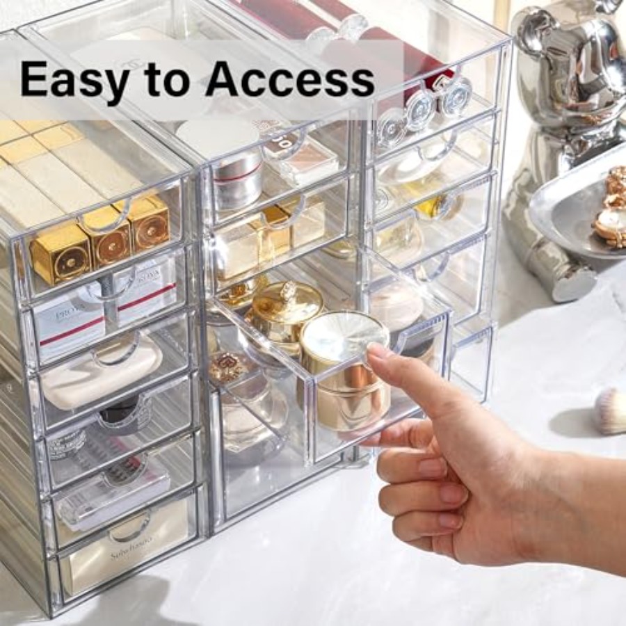 Acrylic Drawer Organizer with  - Desk Setup Kit avaliação e preço
